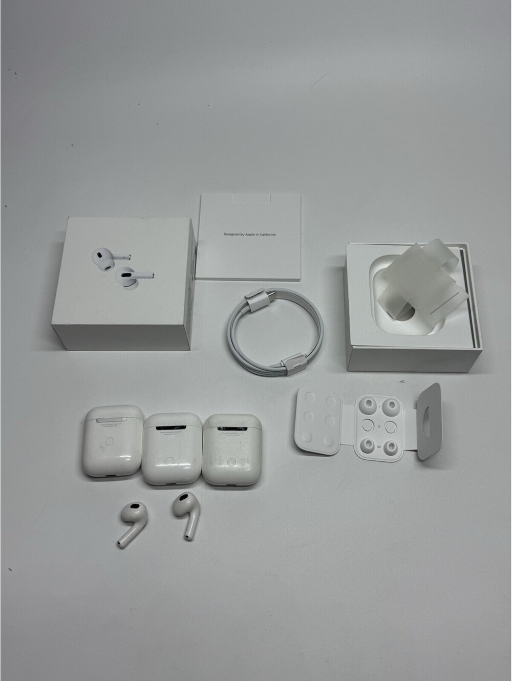Apple AirPods Mixed Lot 1st 2nd 3rd Gen 3 Cases Earbuds Pro 2 Box Accessories